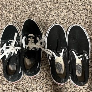 Two pairs of vans